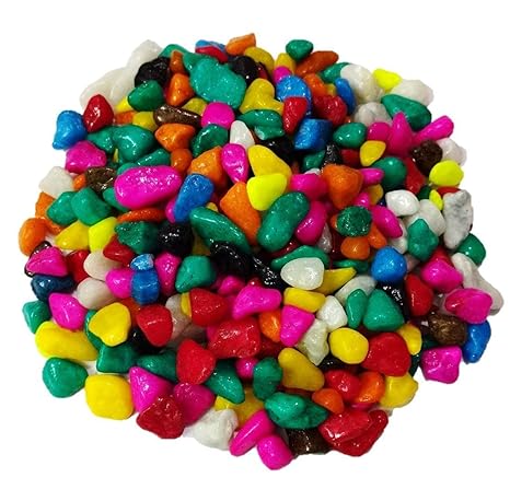 Creative Farmer 2Kg Multi Colored Pebbles/Gravels/Stone Pebbles for