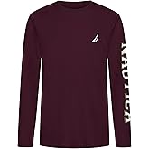 Nautica Boys' Long Sleeve Screen Print Graphic T-Shirt