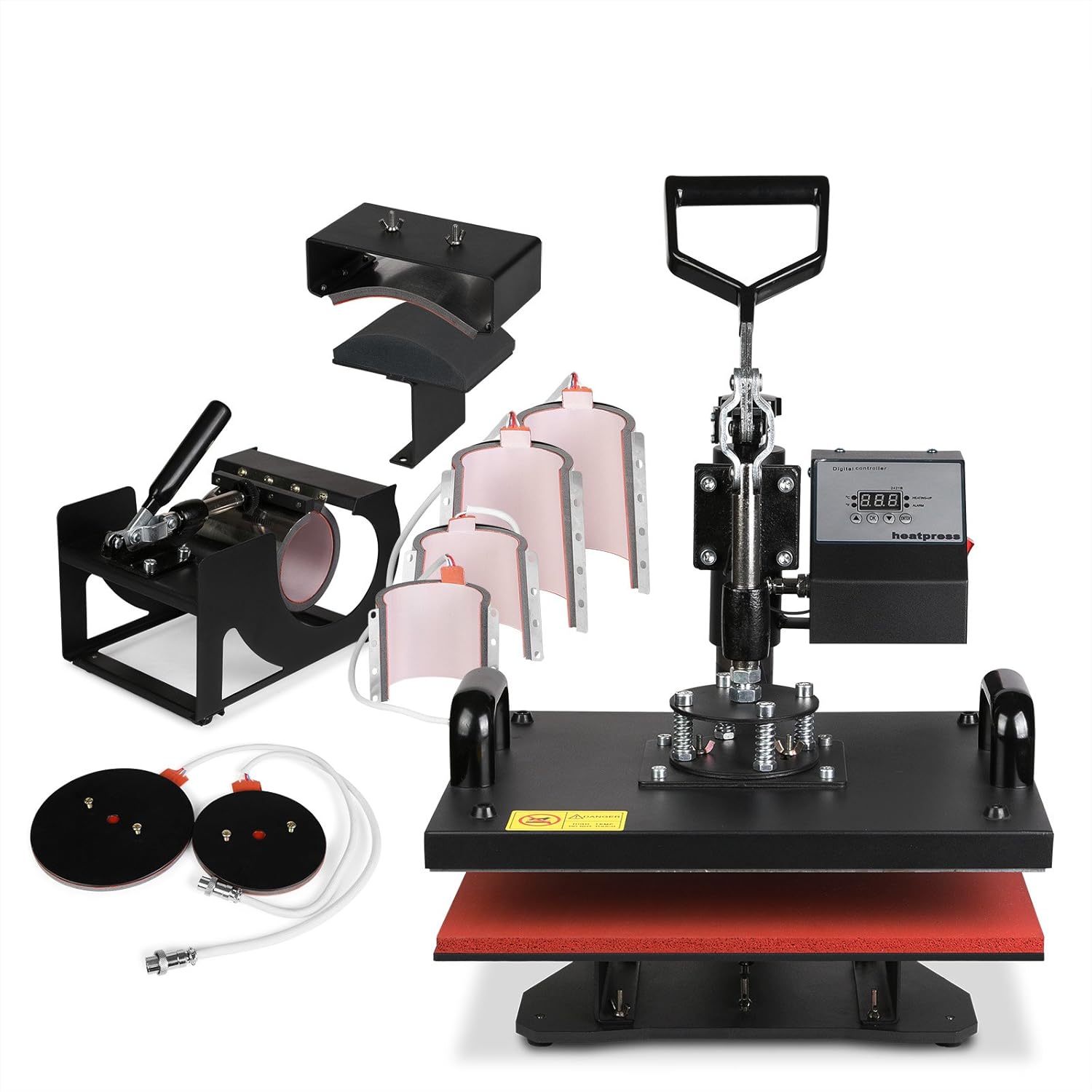 VEVOR Screen Printing Machine Screen Printing Press 4 Color 1 Station Silk Screen Printing for T-Shirt DIY Printing Removable Pallet