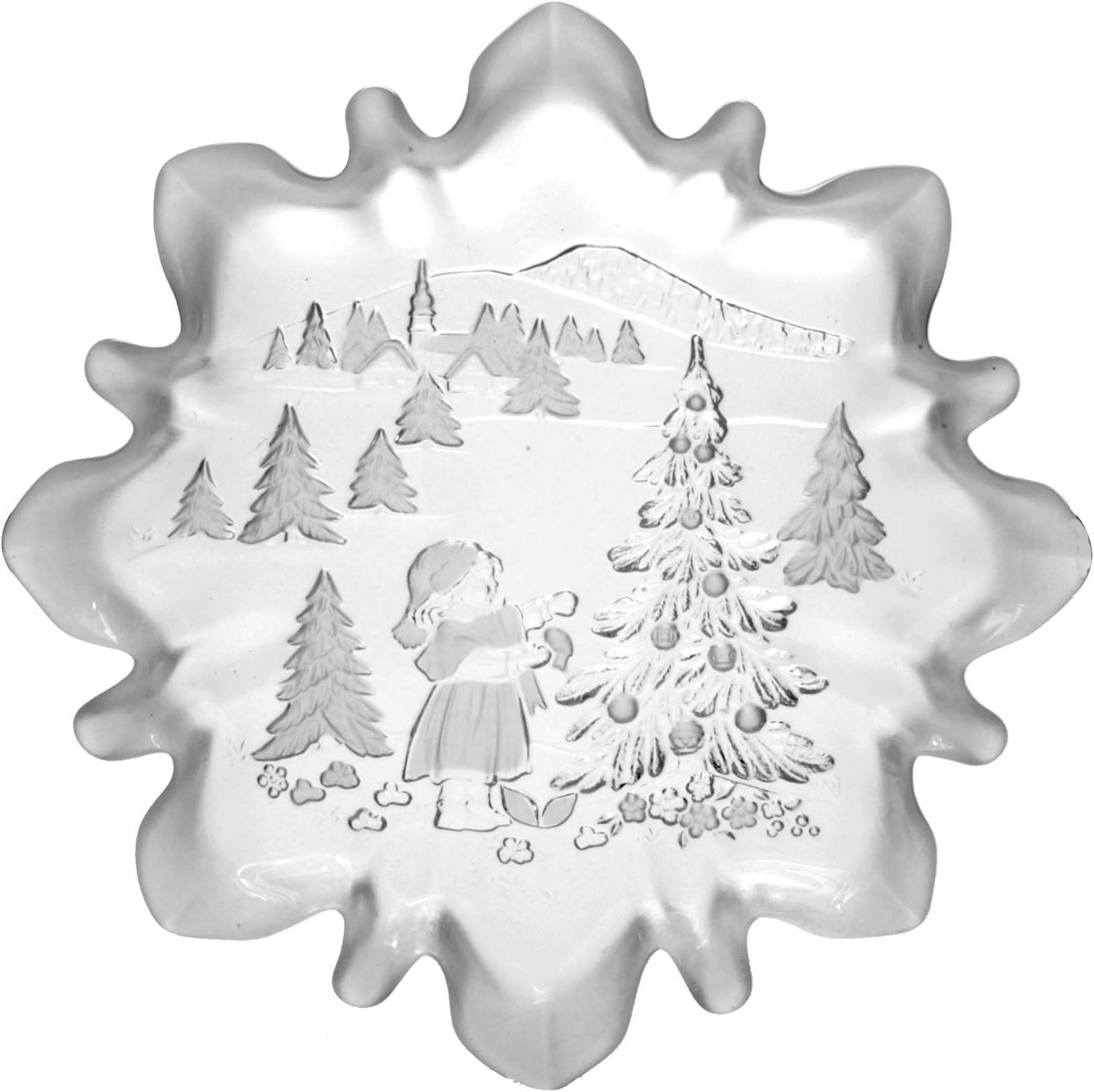 Walther Glass Star Satin Plate, Small