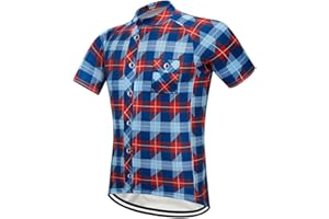 MOXILYN Men's Cycling Jersey Full Zip Riding Clothing Mountain Bike Tops Quick Dry - Bike Shirts