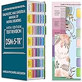 Specogo Index Tabs for DSM-5-TR 2022 Manual - 94 Premium Color-Coded Pre-Printed Tabs with Alignment Guide & Disorders Reference Sheet for Therapists, Clinicians, Students (DSM-5-TR)