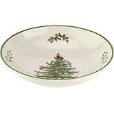 Spode &ndash; Christmas Tree &ndash; Christmas Tree Pasta Bowl - 9 Inch - Multicolored