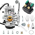 Carburetor for Yamaha 400 450 250 350 Kodiak Big Bear Grizzly Wolverine 2000-2014 YFM400 450 4X4 4WD ATV Carb Kit (Come with 