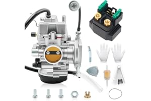 Carburetor for Yamaha 400 450 250 350 Kodiak Big Bear Grizzly Wolverine 2000-2014 YFM400 450 4X4 4WD ATV Carb Kit (Come with 