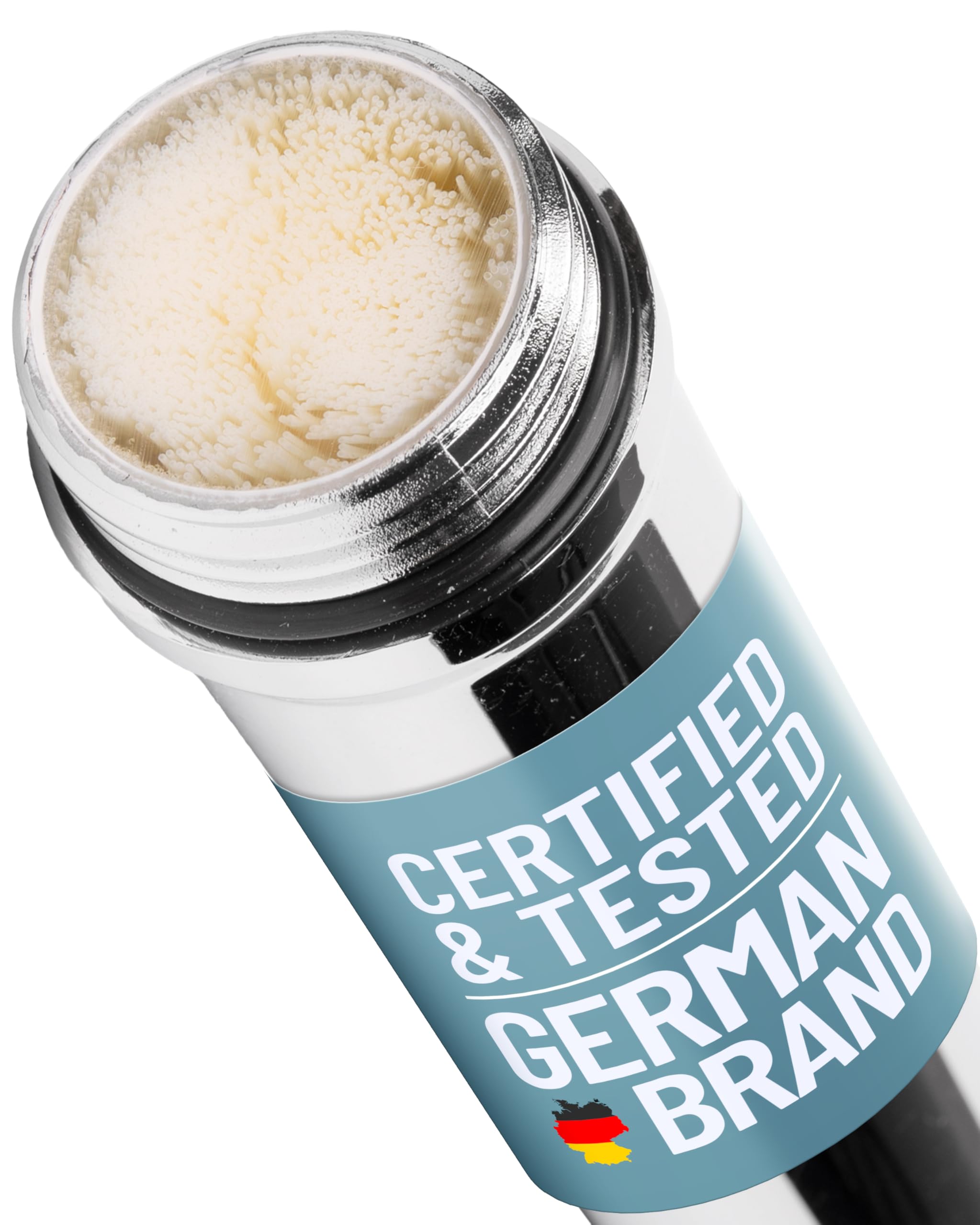 Anti-Legionella Shower Removable Filter for Sanquell Premium, Certified Long-Term Protection, sterilefilter with 0,085µm Filter Pore Size, 6000 Liter