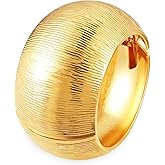 Fashion this season F&S Chunky Gold Plated Bangle Bracelets for Women, Chunky Thick Wide Cuff Stackable Statement Non-Tarnishing Bangle, Green Brown Flocked Bangle, Trendy Statement Cuff Bracelet Stack Fashion Jewelry Christmas Gifts