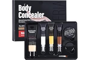 VANERIA Body Concealer, Tattoo Cover Up, Tattoo Cover Up Makeup Waterproof, Suitable For Scars, Birthmarks, Vitiligo and All 