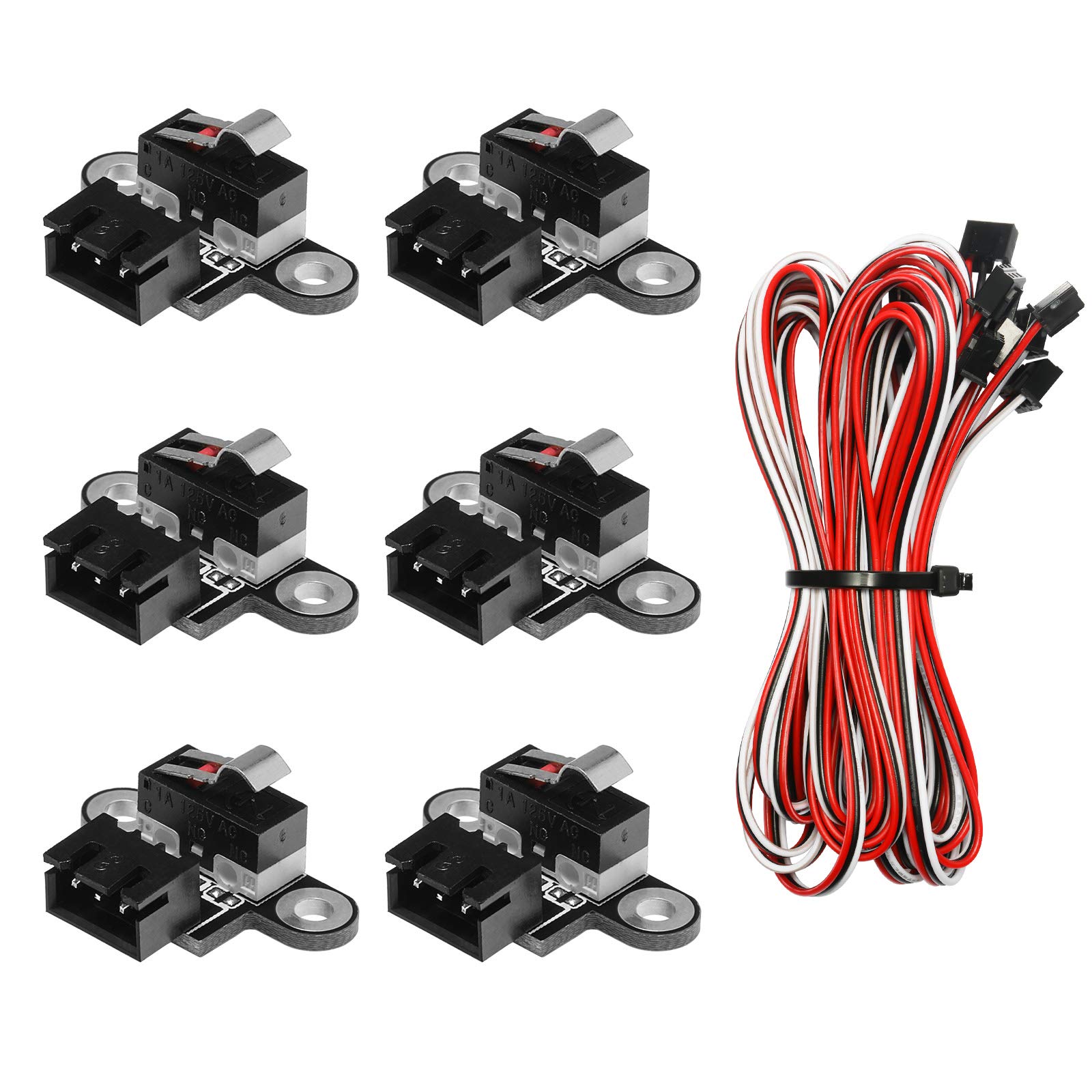 Photo 1 of Genmitsu 6PCS Micro Limit Switches with 1M 3 Pin Cable for 3018-PROVer/3018-MX3/3018-PROVer Mach3