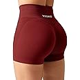 YEOREO Scrunch Butt Workout Shorts Women 3.5" Seamless V Cross Waist Sport Gym Amplify Shorts