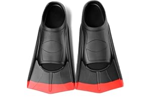 Fanwill Kids Swim Fins,Short Comfortable Flippers for Lap Swimming and Training for Child,Girls,Boys,Beginners