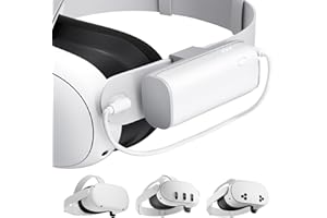 SUPERUS Battery Pack for Meta Quest 3/3S & Oculus Quest 2, 5000mAh, PD20W Fast Charging, Extra 2-3H Playtime, Compatible with Original & Elite Straps, Lightweight Portable Rechargeable VR Accessories