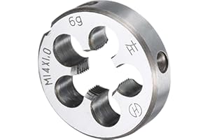uxcell Round Threading Die M14 x 1.0 Metric Thread Left Hand Screw Cutting Fixed Dies, Alloy Tool Steel Tapping Repair Tool