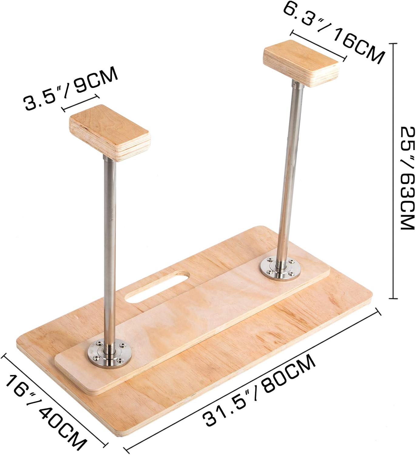 Blocks LOVSHARE Adjustable Handstand Canes 80X40 cm Fixed Base