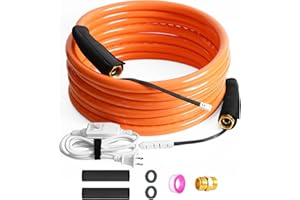 GESUNDTEK Heated Water Hose for RV with GFCI Protection,Lead-free Heated Drinking Water Hose Anti-freeze Heated RV Small Hose for Home, Garden, Trailer, Lead-free, RV Accessories (15 FT update)