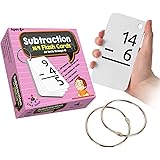 Star Education Subtraction Flash Cards, 0-12 (All Facts, 169 Cards) With 2 Rings