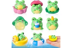 GENERIC 8 Pcs Mini Resin Frog Figurines Small Little Tiny Resin Animals to Hide Garden Miniatures Frog Statue for Micro Fairy Garden Landscape Accessories Home Tabletop Decoration