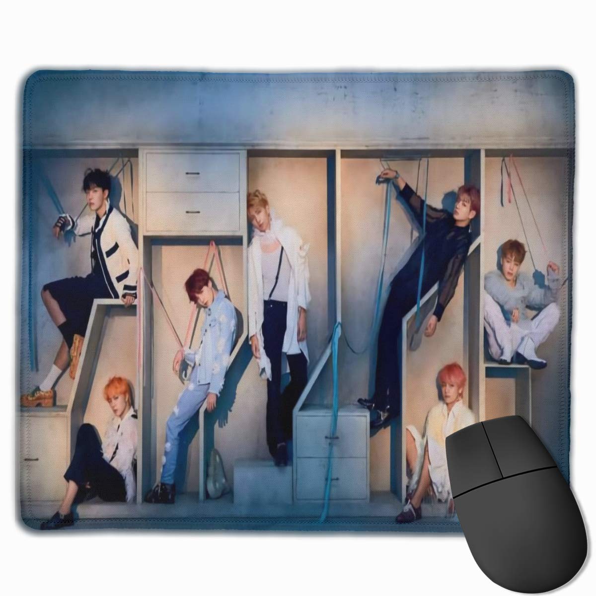 BTS Rectangular Non-Slip Rubber Mouse Pad 2530
