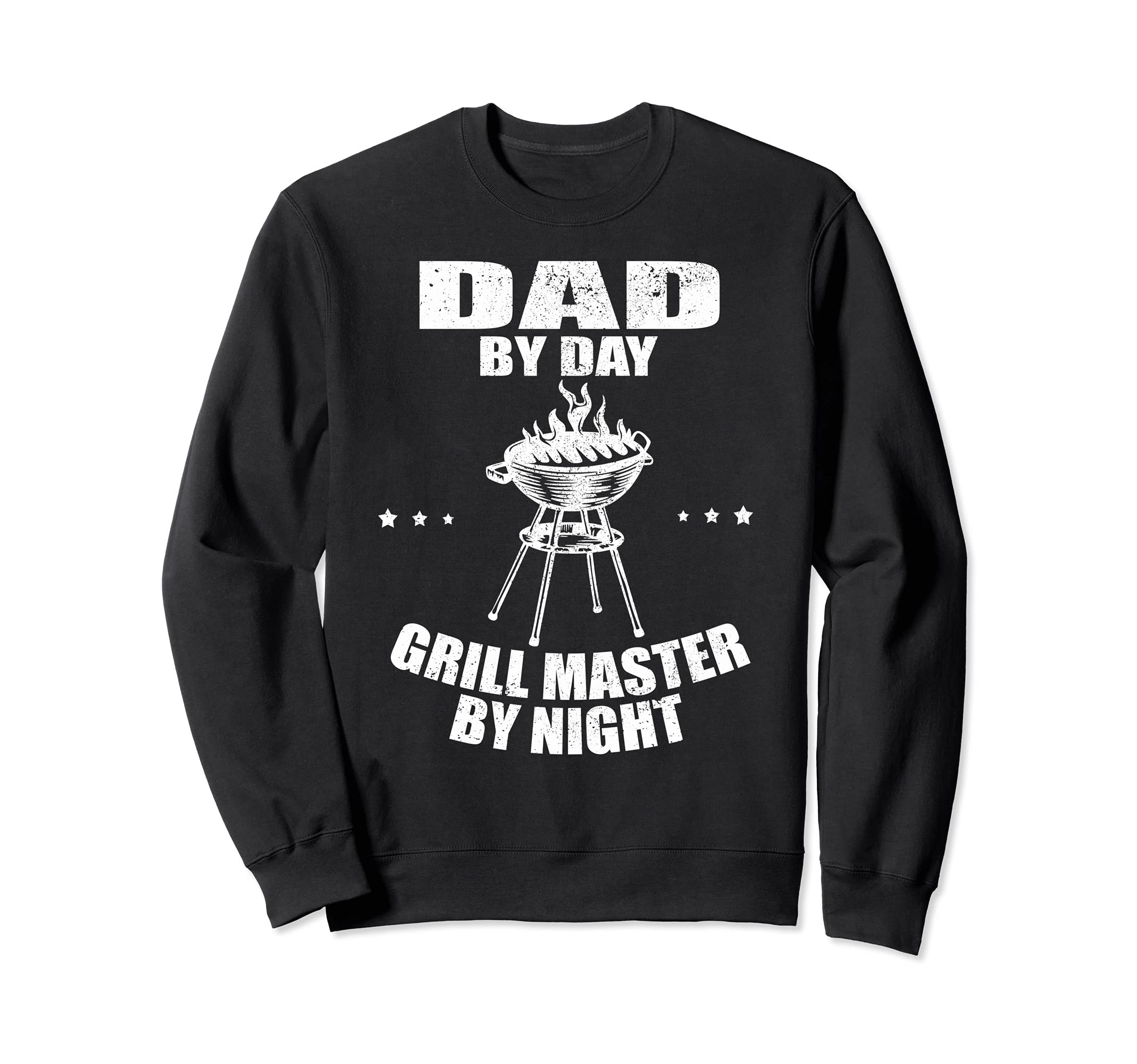 Dad By Day Grill Master By Night Funny Grilling Barbeque BBQ Sweatshirt