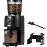 HAUSCAFE Coffee Grinder, Electric Burr Coffee Grinder with 38 Grind Settings for Espresso, Pour Over &amp; French Press, Conical Burr Coffee Bean Grinder, One-Touch Operation, Easy Clean, Black