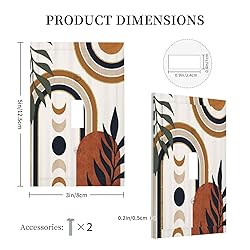 Spshian Gold Boho Mid Century Abstract Modern Moon