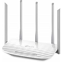 TP-Link Archer C60 AC1350 Dual Band Wireless, Wi-Fi Speed Up to 867 Mbps/5 GHz + 300 Mbps/2.4 GHz, Supports Parental Control, Guest WiFi, MU-MIMO Router