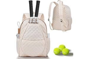 Number-one Tennis Bags, Professional Tennis Backpack Holds 2 Rackets with Two Water Bottle Pockets Lightweight Racket Backpac