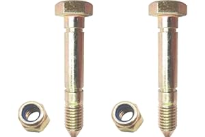 Jerkfily 2 Pack 51001500 510015 Replacement Snow Blower Shear Pins Bolts and Nuts for A-riens ST420-ST924 AM122156 AM136890 828D 924DE 1032D 1128DDE 1128DE 1332DDE