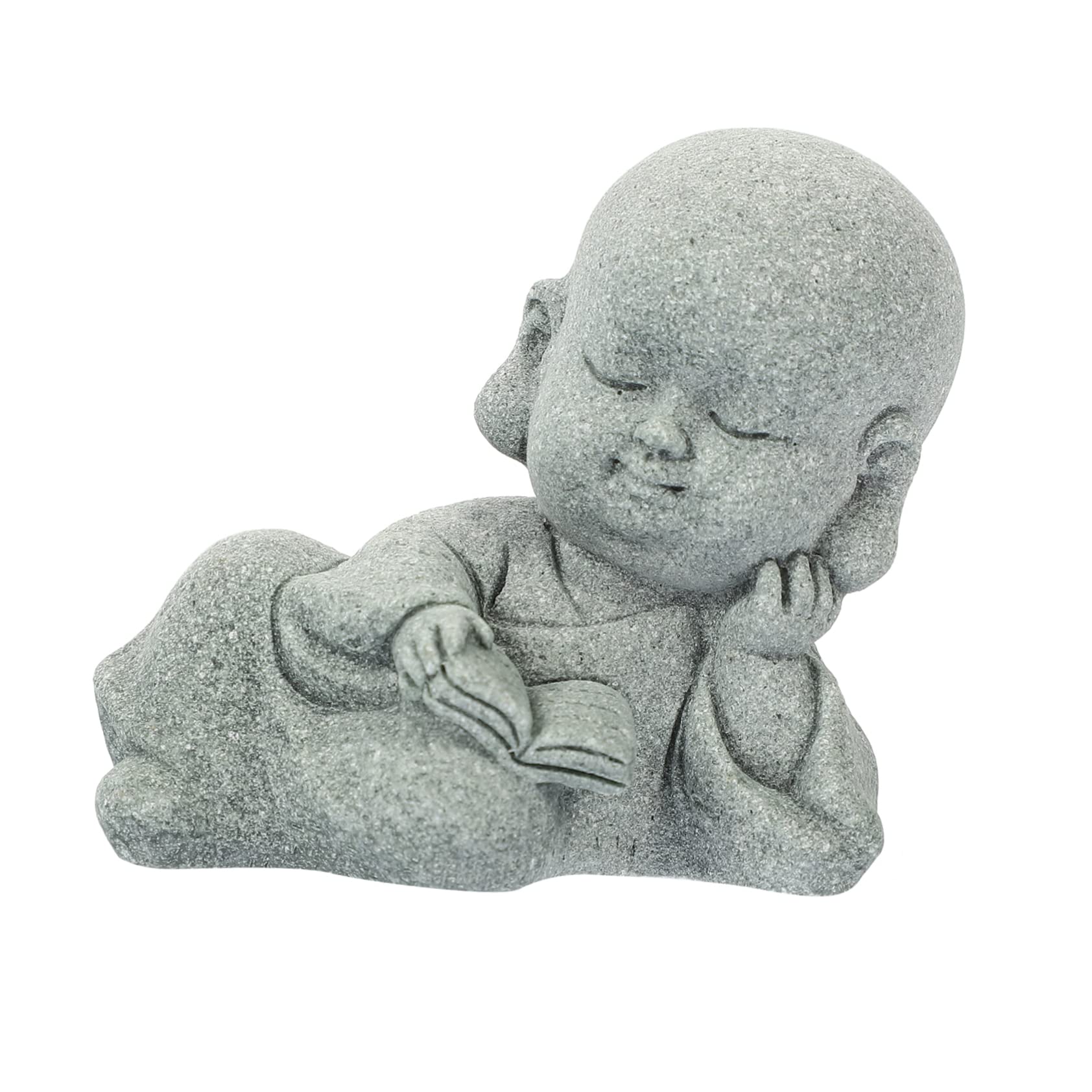 POPETPOP Figurine Decorative Monk Statue Wear Resistant Aquarium Accessory for Fish Tank Decor Unique Home Ornaments for Buddhism Enthusiasts