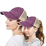 Glitter Distressed Mesh Girls Criss Cross Ponytail