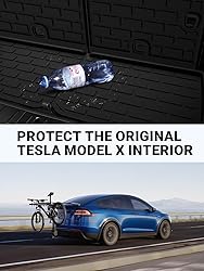BASENOR 10PCS Tesla Model X Floor Mats 7-Seater All