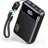 INIU Portable Charger, Smallest 22.5W 20000mAh USB C in & Out Power Bank Fast Charging, PD 3.0+QC 4.0 LED Display Phone Battery Pack Compatible with iPhone 17 16 15 14 Pro Samsung S24 Google iPad etc