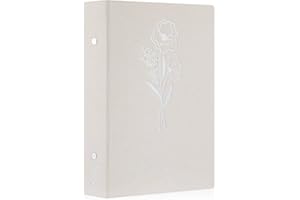 Lanpn Photo Album 4x6 300 Pockets, Linen Photo Albums Holds 300 Horizontal Pictures Only Beige