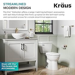 KRAUS Elie Bathroom Robe and Towel Rack with 4