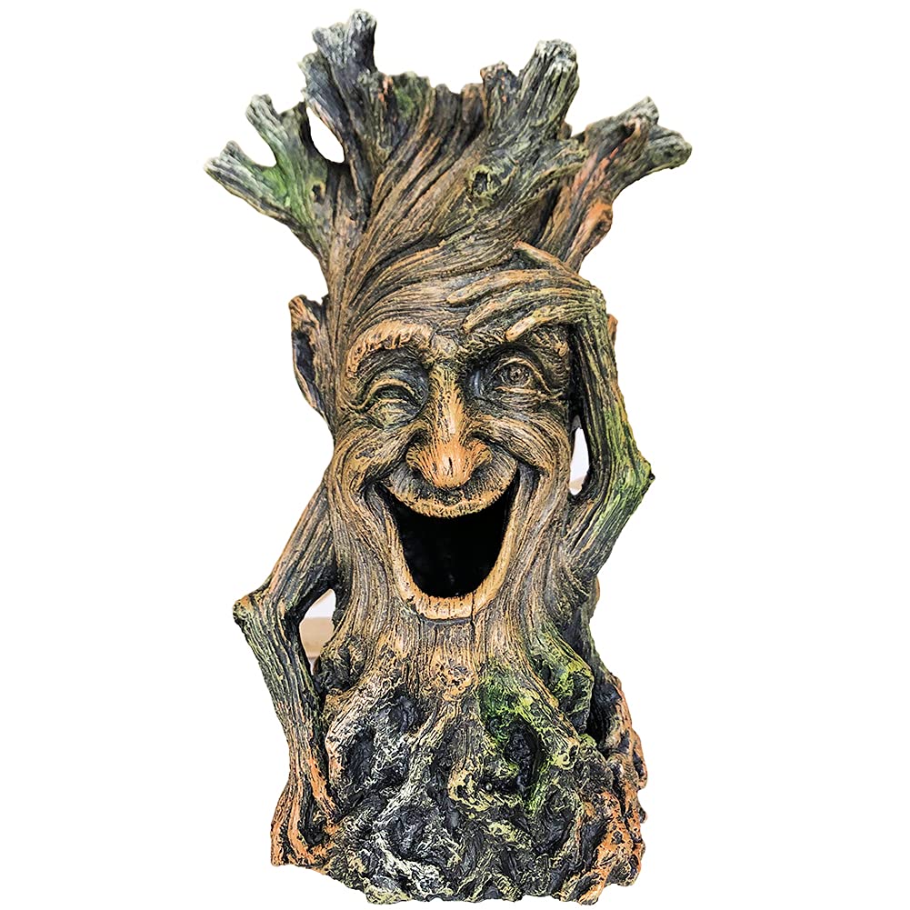 SLOCME Fish tank Tree Statue Decorations - Lifelike Tree Wood Sculpture Ornament,Fish Can Swim Through the Trunk Hole