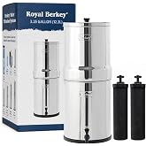 Royal Berkey 3.25 Gal Gravity Water Filter System with BB9-2 Filters | Includes 2 Black Berkey Elements, Easy-to-Assemble Stainless Steel Countertop Water Filtration System for Everyday Use