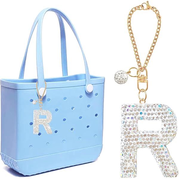 Bow Tie Pearl Purse Chain - Bag Charm Extender For Bogg Bags & Totes