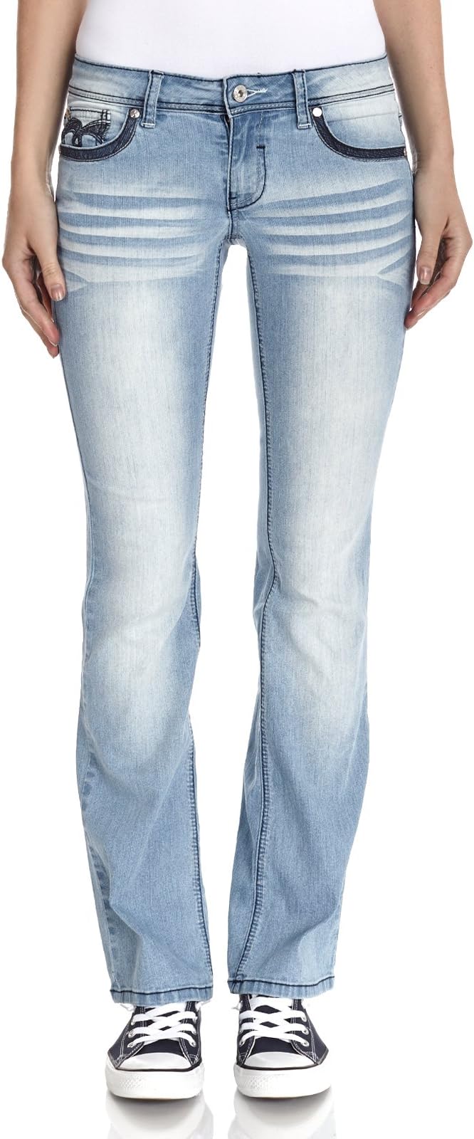 Angels Jeans Women's Mid Rise Bootcut Jean