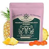 Premium Feminine Balance Gummies for Women - Hawaiian Pineapple Gummies for Women PH Balance Wellness, Immune Support, Vegan Daily Supplement for Odor and Flora Health , 60 Counts - 30 Servings