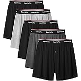 Expertoftio Boxers for Men Viscose from Bamboo Men's Underwear Boxer Shorts Breathable Mens Boxer, Loose Fit, Knit Pack