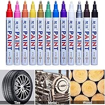 Universal Tire Marker Pen – Waterproof Permanent Paint For Car Tires & Rubber (2 Pcs)