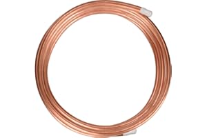 XSKLBZA Copper Tubing 3/8" OD x 5/16" ID x 10 Ft - 1/32" Wall Thickness, 99.9% C12200 Refrigeration ACR Seamless Round TP2 Pure Soft Coil Copper Tubing for Propane HVAC System Refrigerator Industry DIY