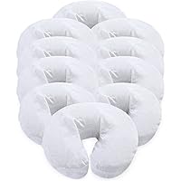 London Linens Pack of 10, Premium Extra Thick 100% Cotton Flannel Massage Tables Face Cradle Covers Cozies Fitted - Includes 