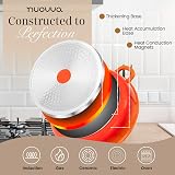 Nuovva Casserole Dishes with Lid 4L 24cm Oven Proof Non Stick Aluminium view 4