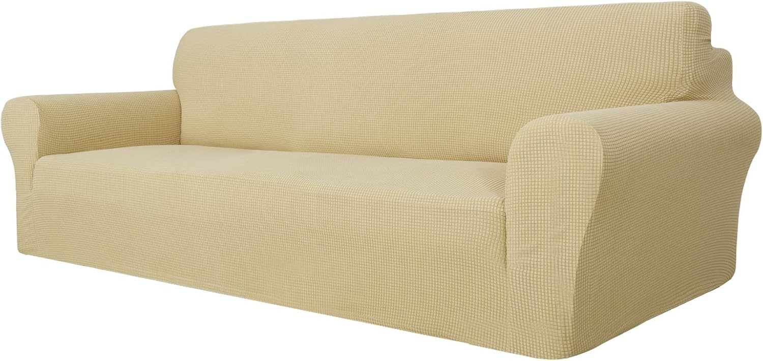 MAXIJIN Super Stretch Couch Cover for 4 Seater Couch