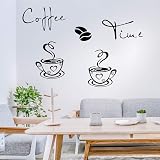 IDISON Coffee Time Kitchen Wall Decals CUNYA Art Stickers Cups Murals Vinyl view 3