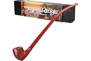 Pulsar Shire Pipes - GANDALF Cherry Churchwarden Tobacco Pipe - 13" Long - Officially Licensed The Lord of the Rings Collectible
