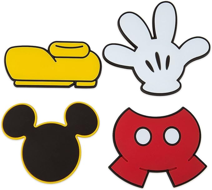 Amazon Com Disney Park Mickey Mouse Body Parts Vinyl Magnet Set Of 4 New Toys Games