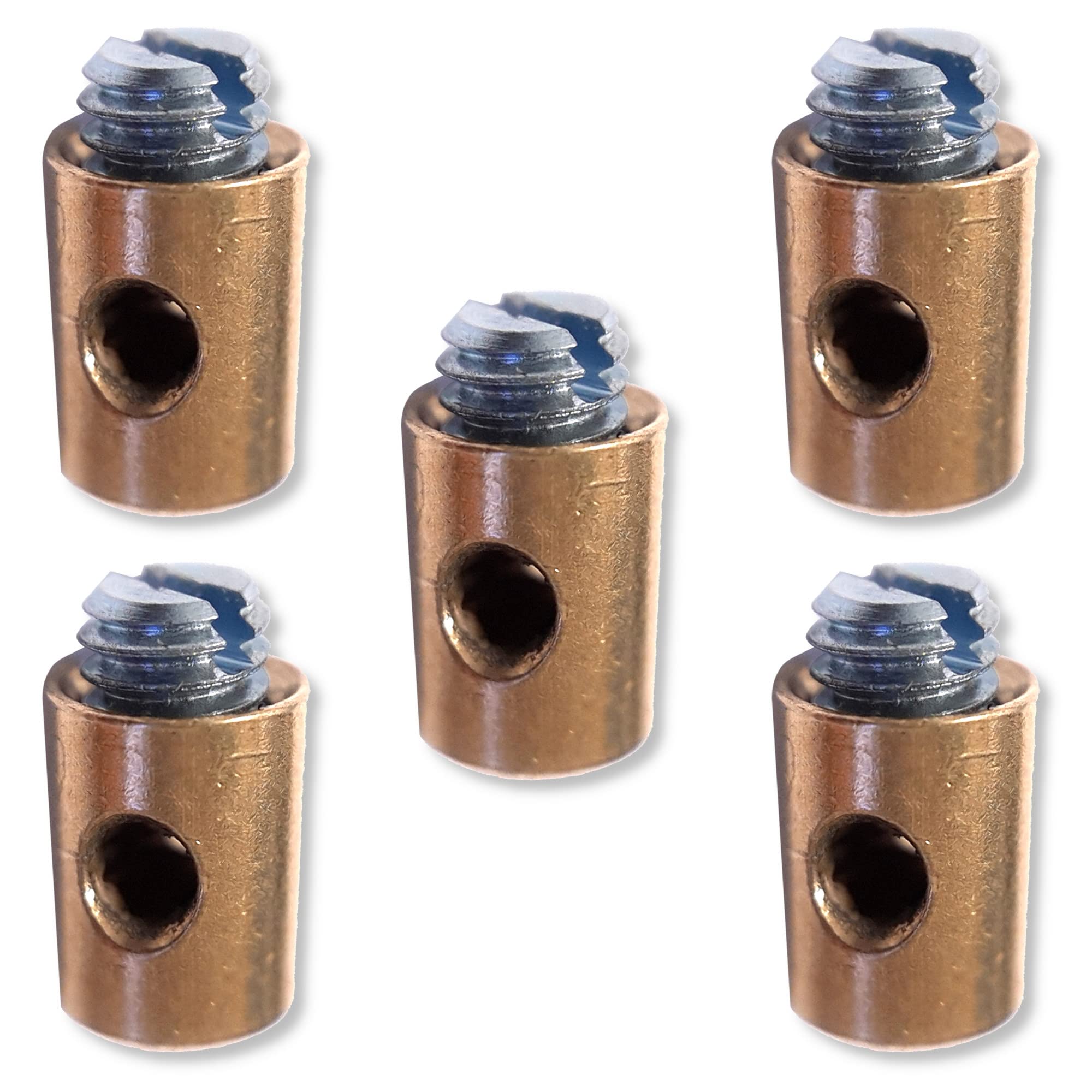 Cyclingcolors Unisex Adult Cable Clamp, Silver, 5.5 x 7.5 mm