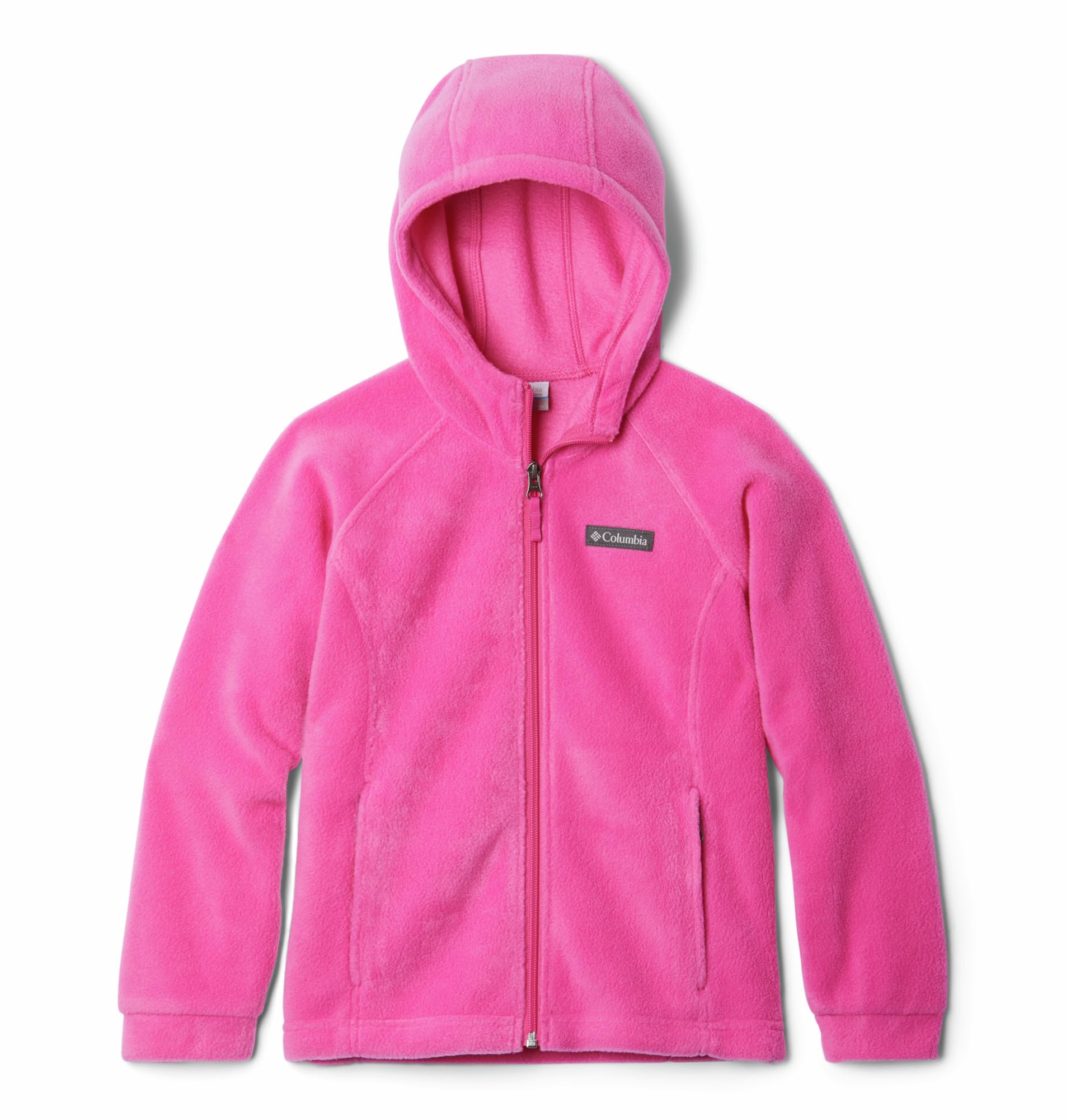 Columbia Youth Girls Benton II Fleece Hoodie, Pink Ice, X-Small Image